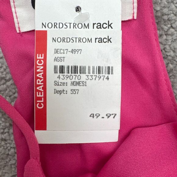 Meghan Los Angeles Halter Mini Tank Slip Dress Womens Medium Pink Lined Chiffon - Picture 6 of 13